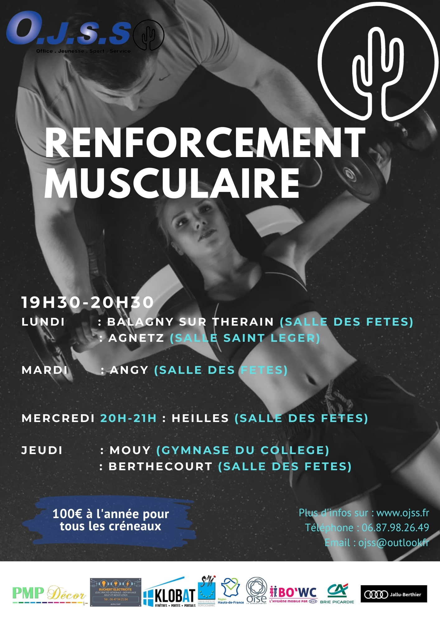 Affiche renforcement musculaire, 2025-2026 - OJSS