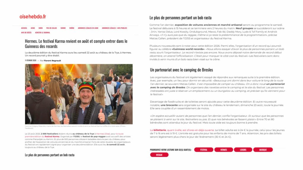 Festival Karma Oise Hebdo